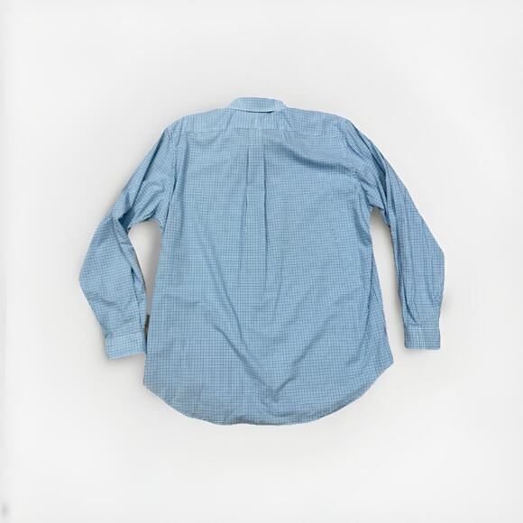 Ralph Lauren Plaid Shirt Men’s Size XLT XL Tall Blue Purple Long Sleeve Casual - Picture 2 of 7